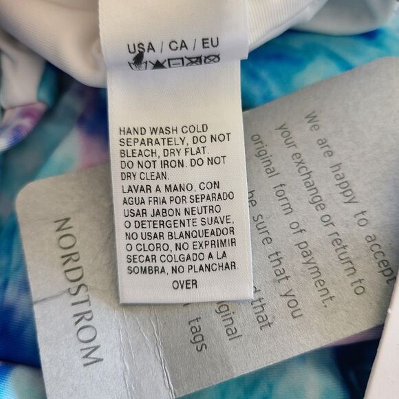 Splendid One Piece Swimsuit Tie Dye Padded Shelf Bra Tummy Control Large - Picture 7 of 10